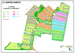 terrain à la vente -   72200  LA FLECHE, surface 547 m2 vente terrain - UBI382473693